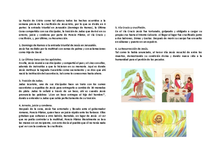 Pasion de Cristo | PDF | Jesús | Crucifixion de jesus