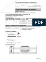 Hoja de Datos de Seguridad de Esmalte Beralkid: Sección 1. Identificación de La Mezcla Química Y Del Fabricante