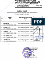 Daftar Hadir Edi