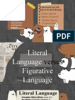 Literal vs Figurative Language