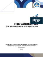 The Guidelines: For Adaptive Ukbi For Test Taker
