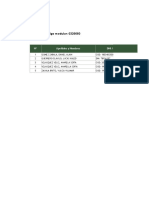 Código Modular: 0326660: #Apellidos y Nombres DNI / Código de Estudiante