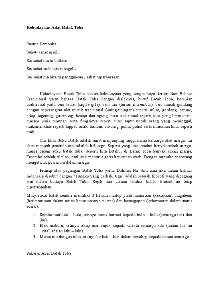 Manfaat Mempelajari Bahasa Batak