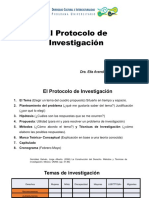 El Protocolo de Investigación: Dra. Elia Avendaño Villafuerte