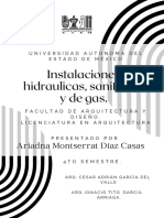 Instalaciones Hidraulicas, Sanitarias y de Gas.: Ariadna Montserrat Díaz Casas