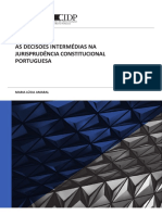 As Decisões Intermédias Na Jurisprudência Constitucional Portuguesa