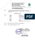 Pemerintah Kabupaten Bungo Dinas Kesehatan UPT Puskesmas Rantau Ikil Surat Perintah Tugas Nomor 090/0398/SPT/Puskesmas/2021