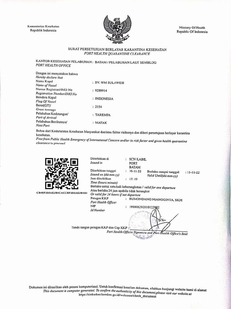 PHQC WM Sulawesi - 001 | PDF
