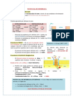 Potencial de Menbrana y Potencial de Accion