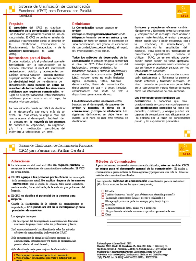 CFCS: Clasificación de Comunicación en PC | PDF | Comunicación | Sicología