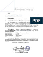 Resolucion Directorial N°003 - Amado Rodriguez