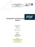 Introduction To CSS (Cascading Style Sheets) : Technological University of The Philippines Cavite Campus