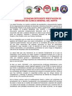 Sindicatos de Docentes Rechazan Deficiente Servicios de Clinica Del Norte 3 1