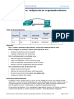 Práctica de Laboratorio: Configuración de Los Parámetros Básicos de Un Switch