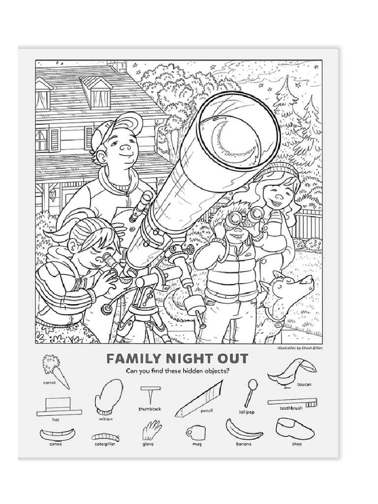 Family Night Out - Find The Hidden Objects (Kids Game Activity) - Kids ...