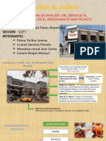 Proyecto de Servicio Al Cliente (Mar Picante) Avance