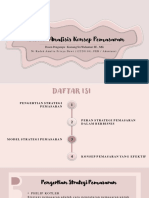 Analisis Konsep Pemasaran: Pertemuan 7 Dosen Pengampu: Komang Sri Widiantari Se., Msi