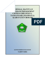 Proposal Bantuan Program PKB Kkmi 07 Ciomas-Dramaga-Tamansari (Masdata) Kabupaten Bogor