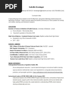 Curriculum Vitae - Isabella Kessinger 2023