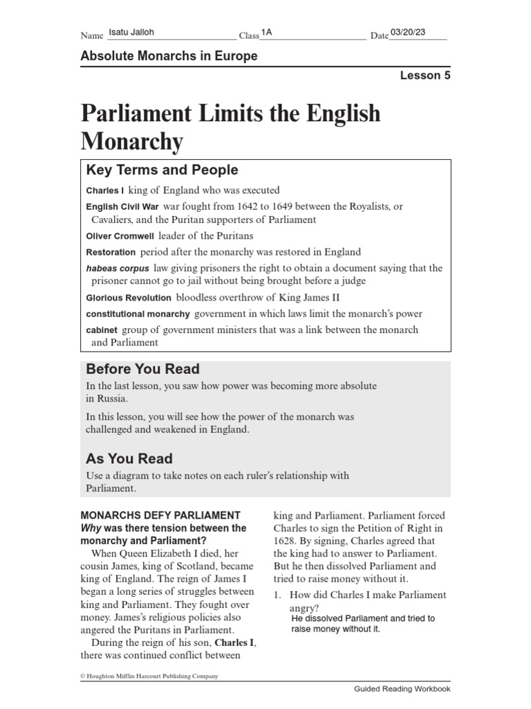 Kami Export - Isatu Jalloh - Lesson 5 - Constirutional Monarchy ...