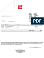 Information Invoice: Subject To Applicable 21% Govt. Tax & Service Charge