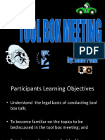 Tool Box Meeting 101