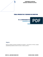 Tema: Productos Y Binomio de Newton: M. Sc. Jaime Braulio Cahuana Flores