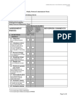 Study Protocol Assessment Form