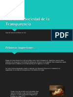 Hacia Una Sociedad de La Transparencia: Clase Del Lunes 06 de Febrero de 2023