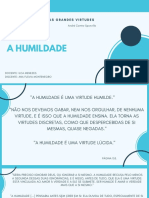 A virtude da humildade segundo André Comte-Sponville