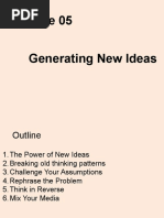 Module 5 Lecture 1 New Ideas