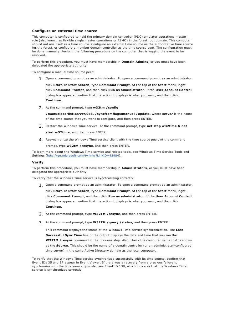 Domain controller time source local cmos clock driver Telegraph