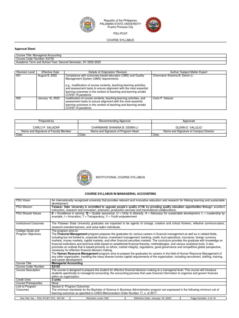 E ACCOUNTING AND BANKING COURSE SYLLABUS PDF visual data 5