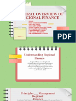 General Overview of Regional Finance