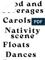 Food and Beverages: Carols