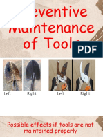 Cleaning and Maintaing Tools