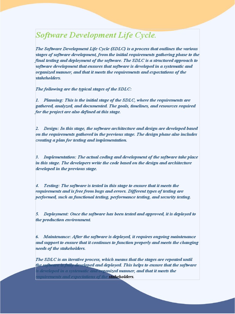 SDLC Guide for Developers | PDF