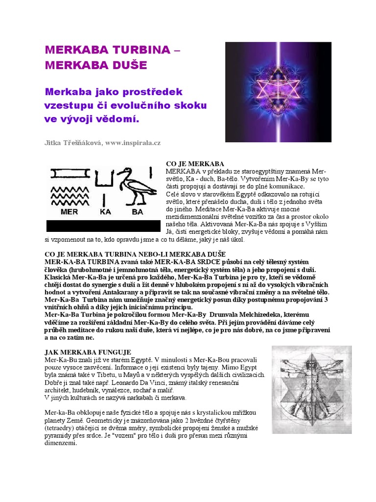 Merkaba Turbina - Merkaba Duše: Merkaba Jako Prostředek Vzestupu Či ...