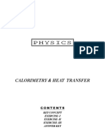 Calorimetry & Heat Transfer