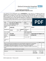 G4S Churchill: Work Health Assessment Form For Employees With Patient or Body Fluid Contact