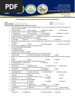 First Quarter Exam - Ict 9