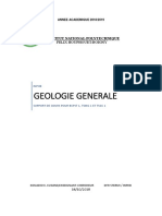 Support Geologie Generale 2019
