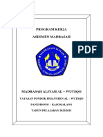 Program Kerja Asesmen Madrasah: Yayasan Pondok Pesantren Al - Wutsqo Panembong - Kasomalang TAHUN PELAJARAN 2022/2023