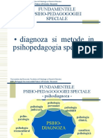 Diagnoza Si Metode in Psihopedagogia Speciala: Fundamentele Psiho-Pedagogogiei Speciale