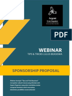 Webinar: Sponsorship Proposal