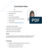 Curriculum Vitae: Datos Personales