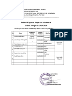 Jadwal Supervisi Tahun 2020-2023