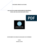 Inclusão de alunos com deficiência visual nas aulas de Educação Física