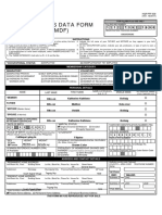 Member'S Data Form (MDF) : Instructions