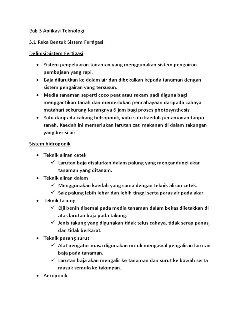 Reka Bentuk Sistem Fertigasi Efektif | PDF | Griya & Taman